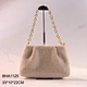 faux fur clutch bag