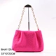 faux fur clutch bag