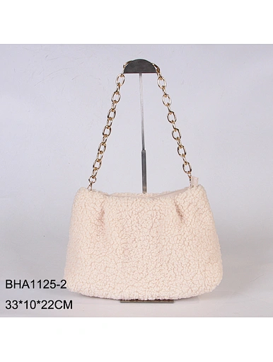 faux fur clutch bag